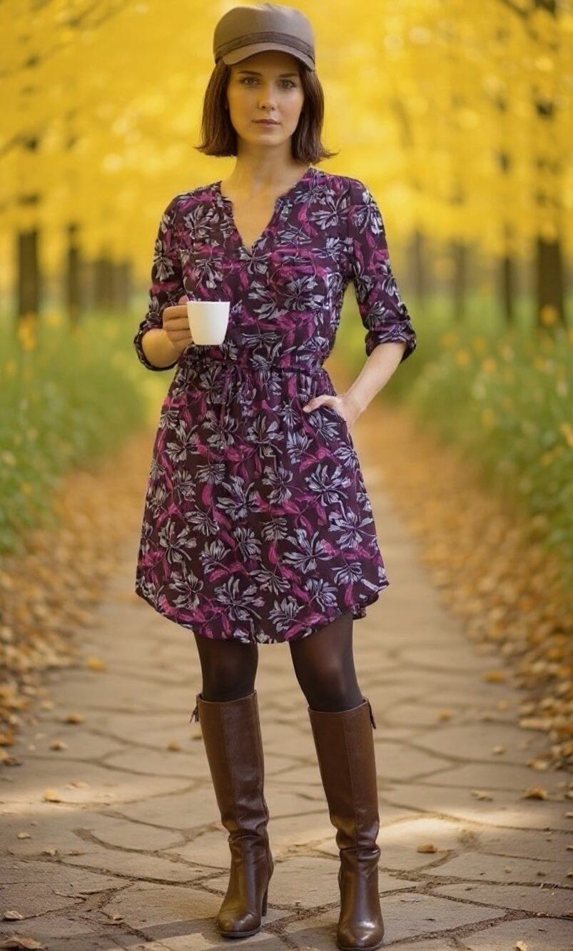 Rebecca Taylor SILK Mystic Garden Floral Dress Plum Long Sleeve Wine Pink Sz 2 S